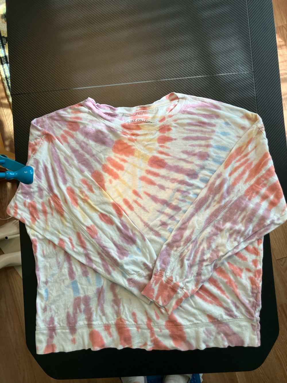 Tie-Dye Long Sleeve Tee - Pink, Peach & Lavender